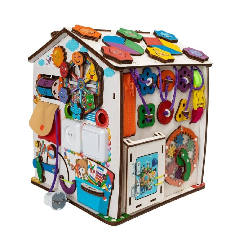 Baby Activity house mit Beleuchtung, Montessori Spielzeuge, Lernspielzeug - Emoticons - Bim-ba.Shop