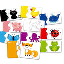 Doppelpuzzle - Lustige Farben