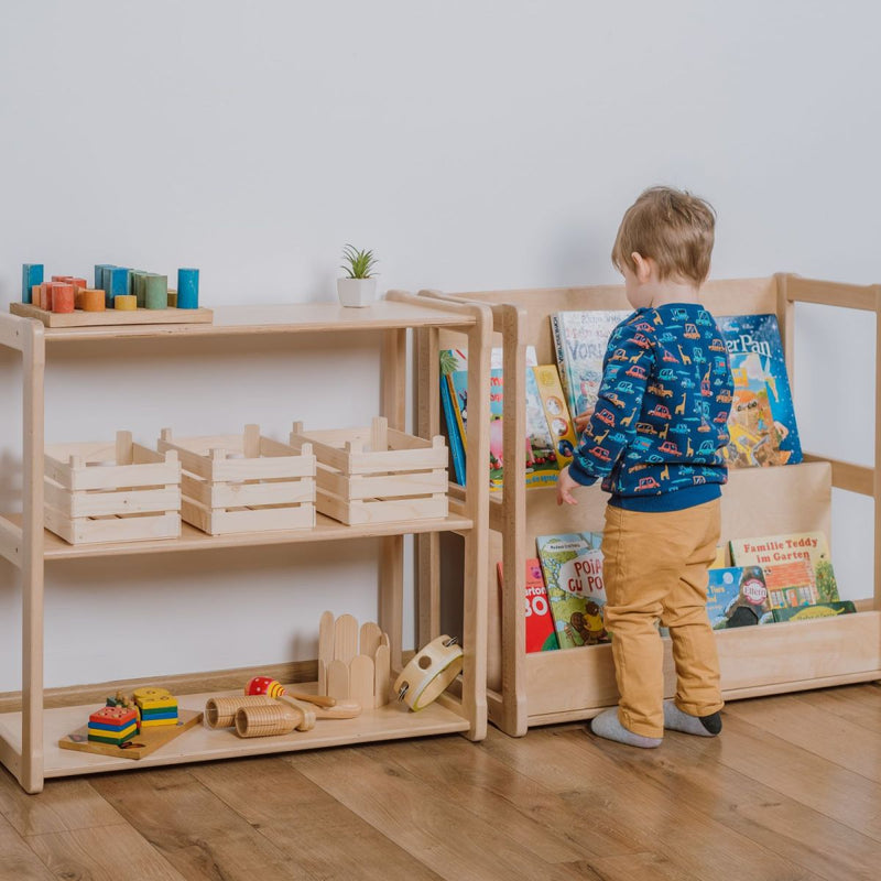 Set Bücherregal und Regal/Ablage Mini - Montessori®