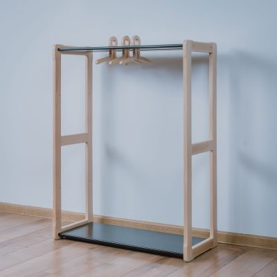 Garderobe mit Regal kombiniert mit Maxi-Regal - Montessori®