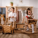 Garderobe kombiniert mit Maxi Regal - Montessori®