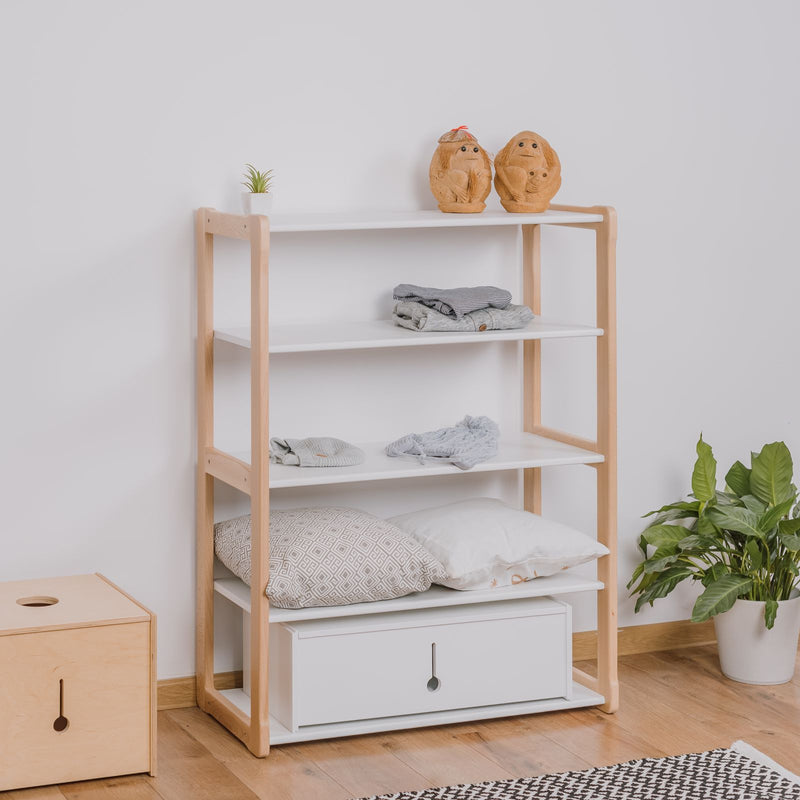 Garderobe mit Regal + 2 Maxi Regale - Montessori®