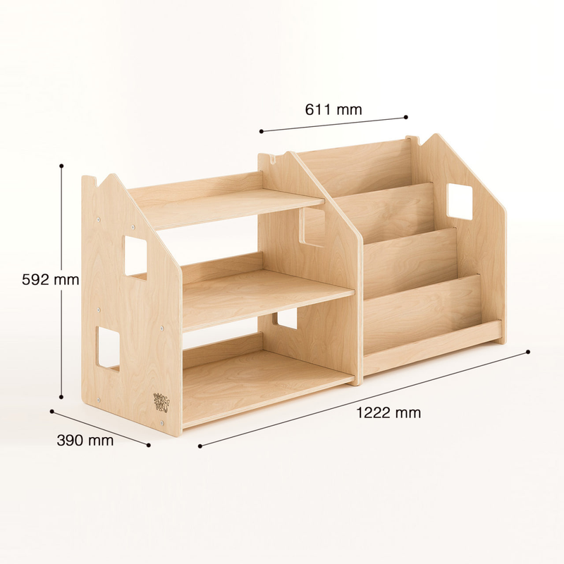 Bücherregal & Spielzeugregal - Montessori®