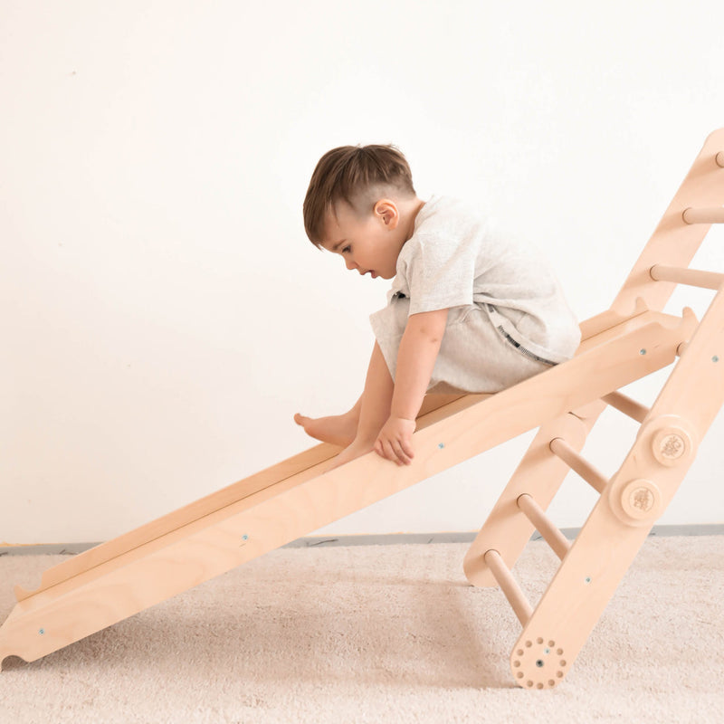 Maxi-Klettergerüst für Kinder (Set XL mit Rutsche) beschichtungsfrei