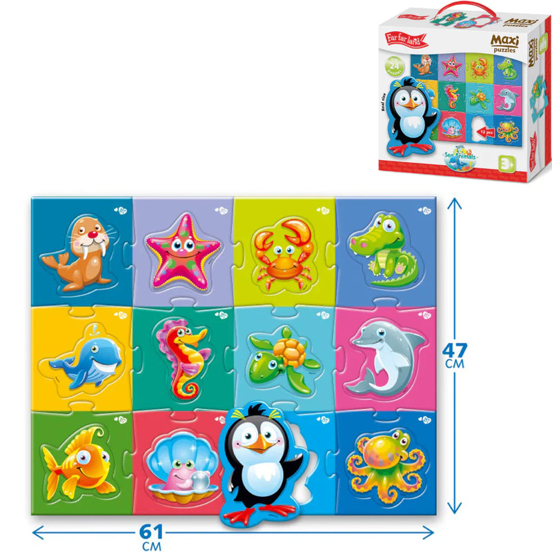 MAXI Puzzle 24 - Meerestiere