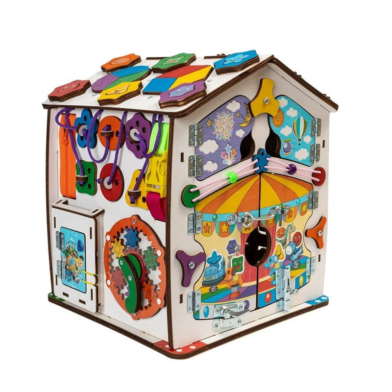 Baby Activity house mit Beleuchtung, Montessori Spielzeuge, Lernspielzeug - Emoticons - Bim-ba.Shop