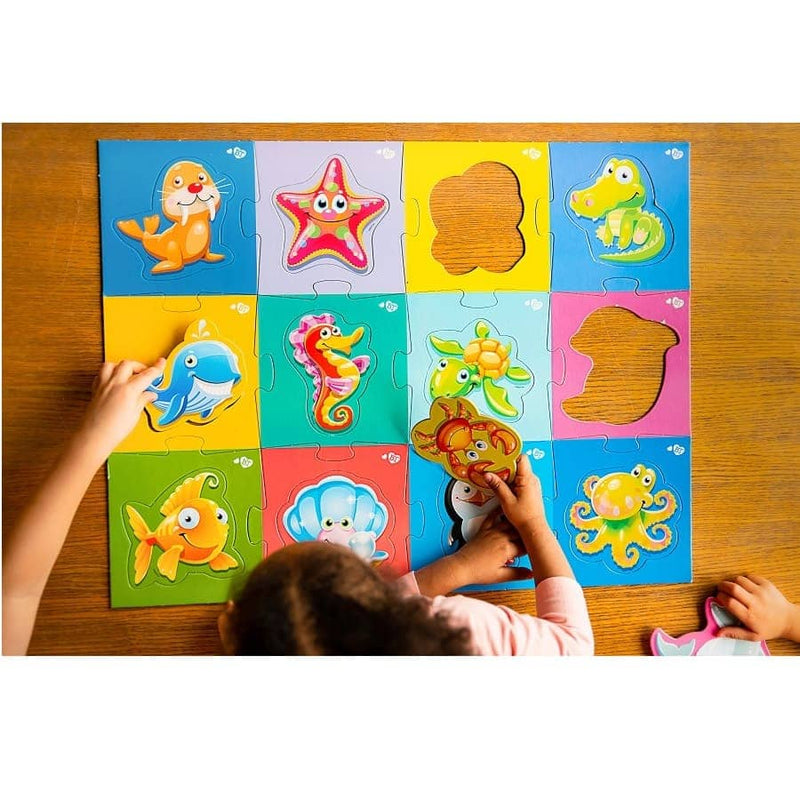 Maxi-Puzzles für Kinder, Pädagogisches Spielzeug - Unterwasserwelt - Bim-ba.Shop