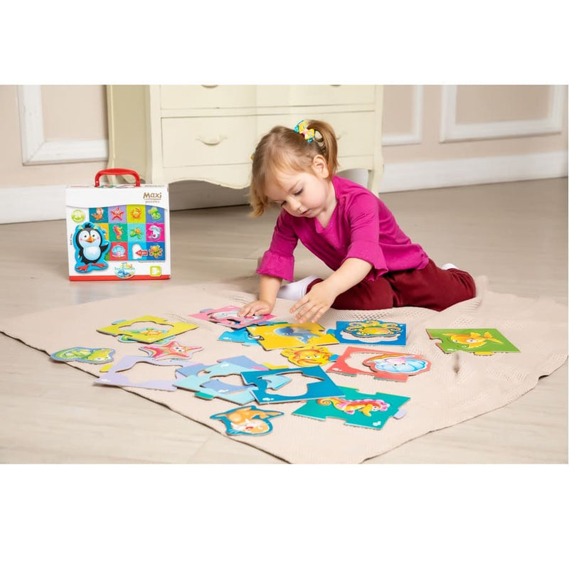 Maxi-Puzzles für Kinder, Pädagogisches Spielzeug - Unterwasserwelt - Bim-ba.Shop