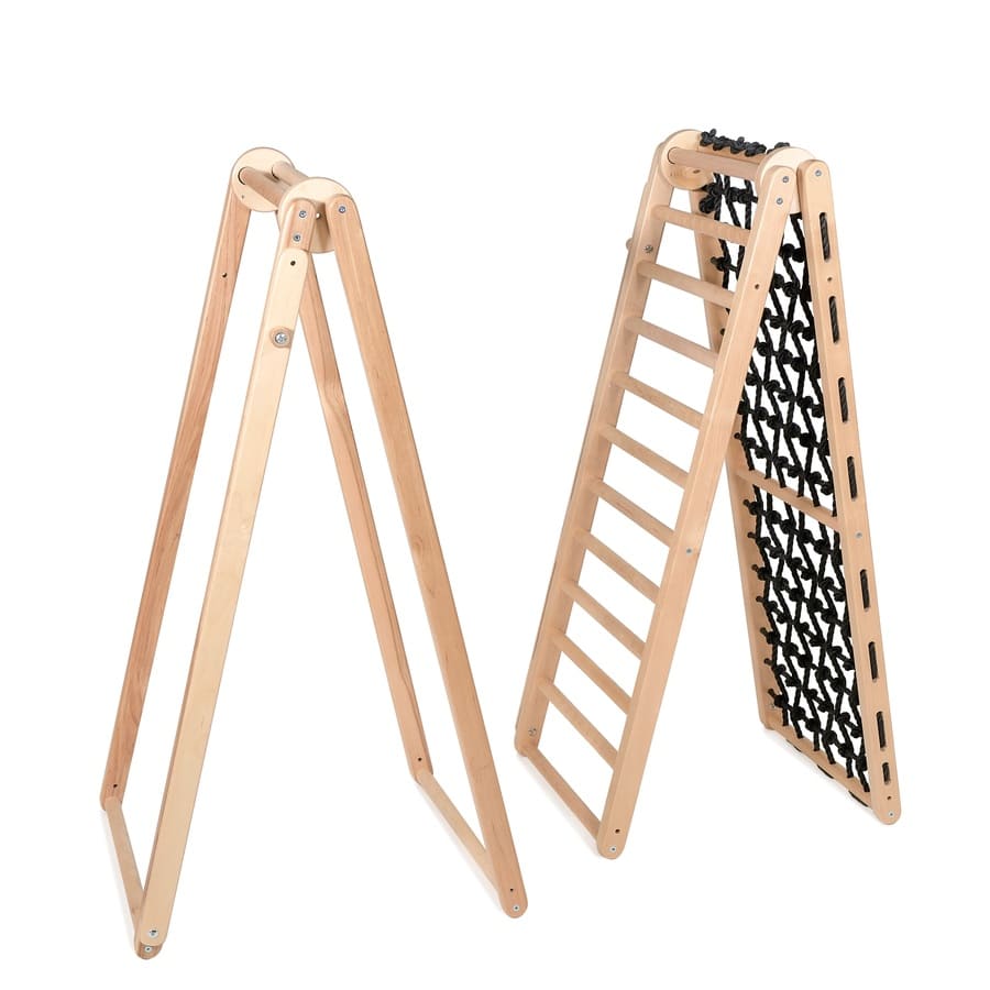 Climbing frame and safety mat for children zebra. Black Edition